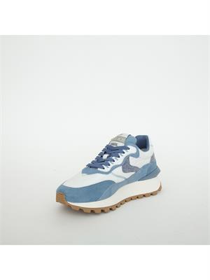 SNEAKERS VOILE BLANCHE AZZURRO in DONNA