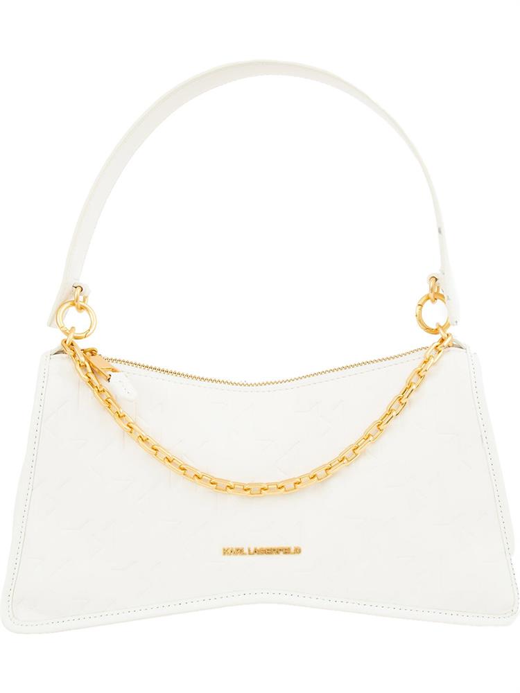 BORSA A SPALLA K.LAGERFELD BIANCO