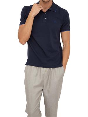 POLO JACOB COHEN BLU in UOMO