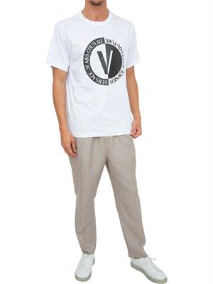 T-SHIRT VERSACE JEANS COUTURE BIANCO in UOMO