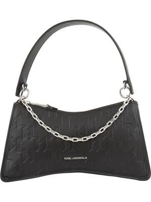 BORSA A SPALLA K.LAGERFELD NERO in DONNA
