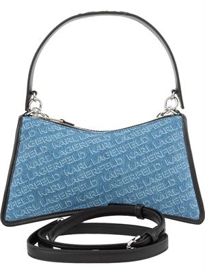 BORSA A SPALLA K.LAGERFELD BLU DENIM in DONNA