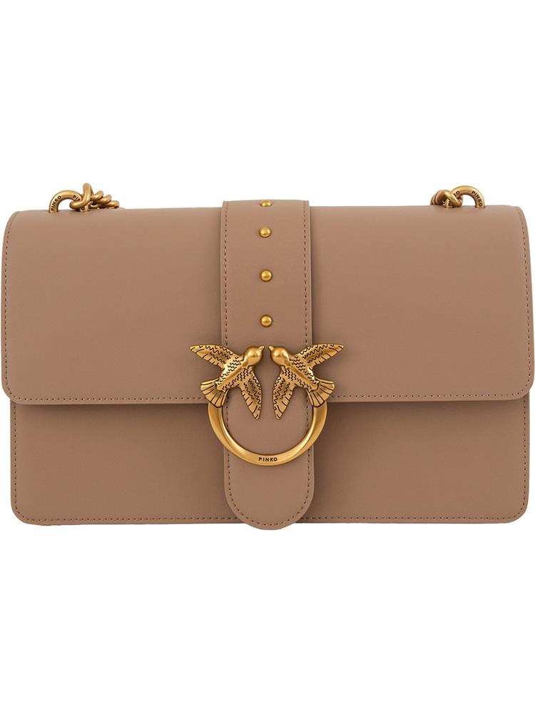BORSA A SPALLA PINKO BEIGE