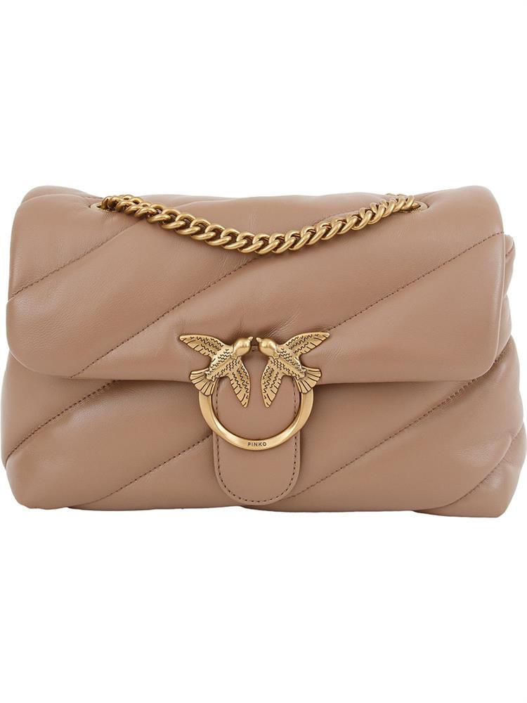 BORSA A SPALLA PINKO BEIGE
