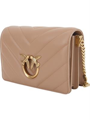 BORSA A SPALLA PINKO BEIGE in DONNA