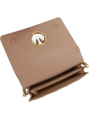 BORSA A SPALLA PINKO BEIGE in DONNA