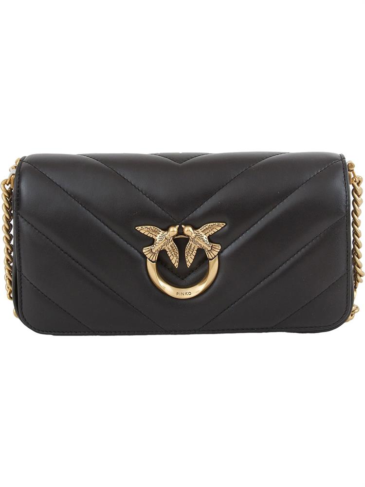 BORSA A SPALLA PINKO NERO