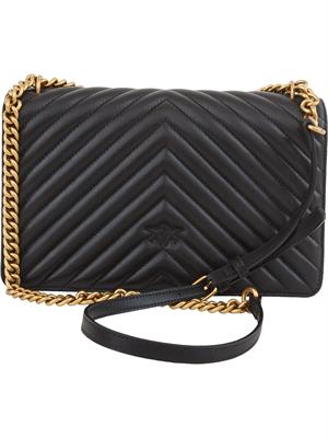 BORSA A SPALLA PINKO NERO in DONNA