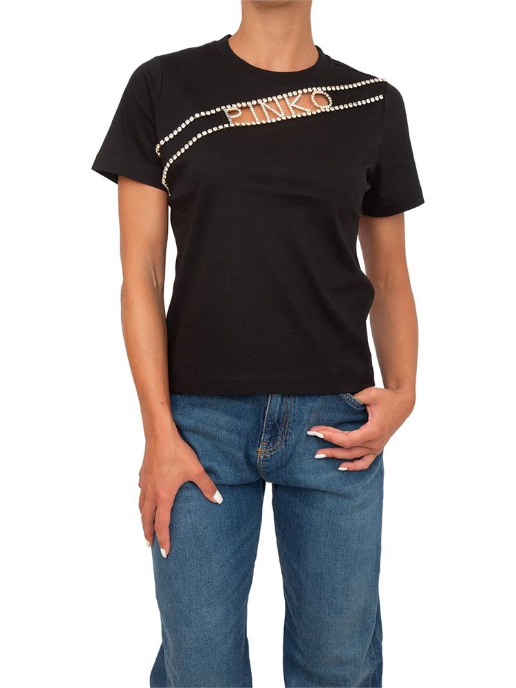 T-SHIRT PINKO NERO