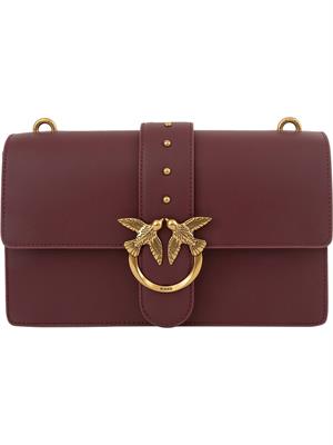BORSA A SPALLA PINKO BORDEAUX in DONNA