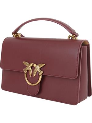 BORSA A SPALLA PINKO BORDEAUX in DONNA