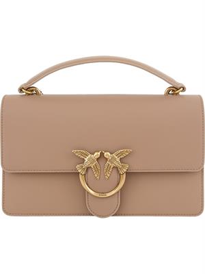BORSA A SPALLA PINKO BEIGE in DONNA
