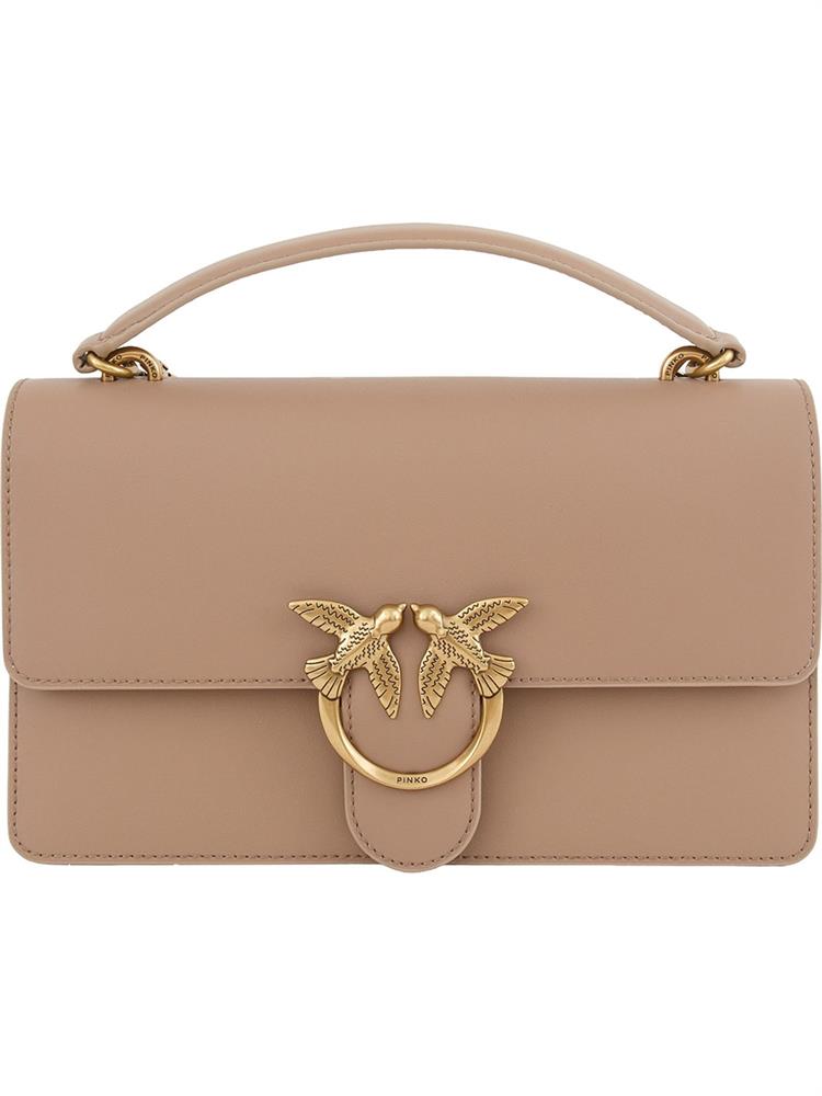 BORSA A SPALLA PINKO BEIGE