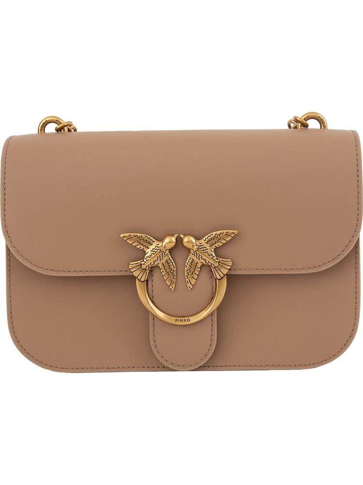 BORSA A SPALLA PINKO BEIGE