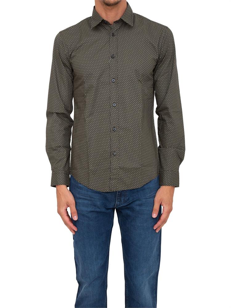 CAMICIA MANICA LUNGA HUGO BOSS VERDE
