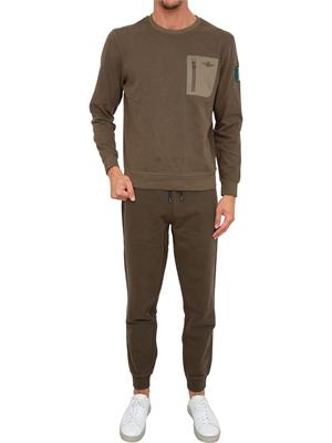 FELPA AERONAUTICA MILITARE VERDE in UOMO