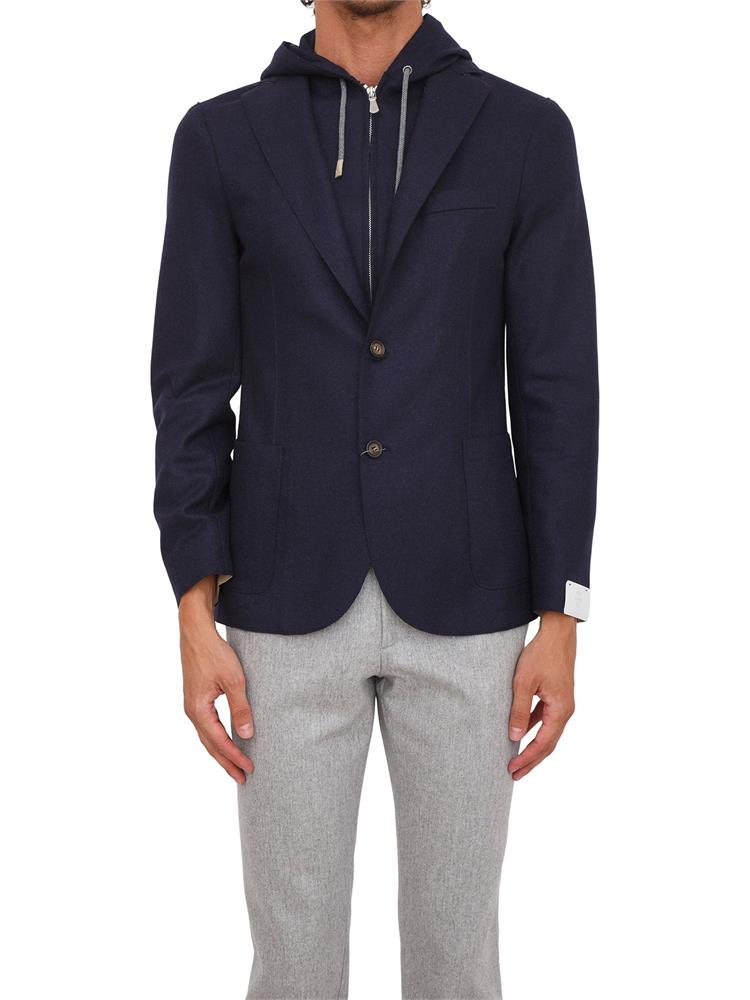 GIACCA MONOPETTO ELEVENTY BLU