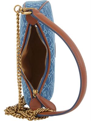 BORSA A SPALLA PINKO BLU DENIM in DONNA