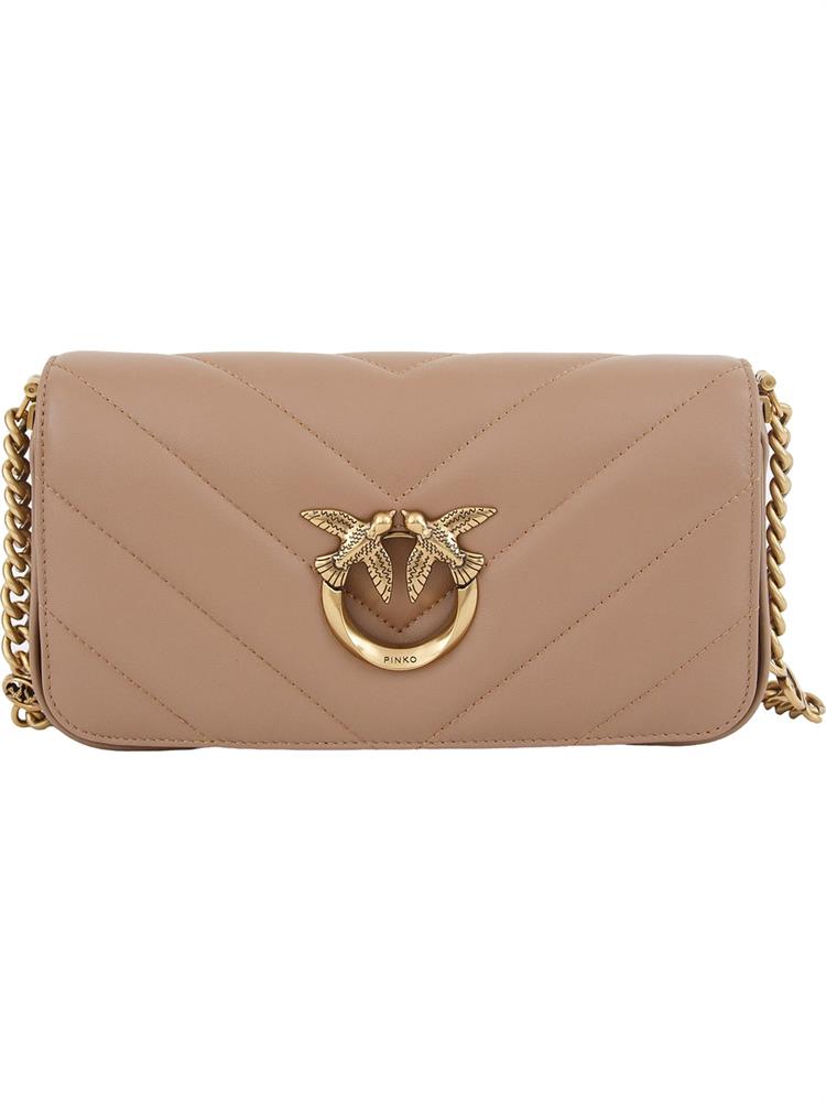 BORSA A SPALLA PINKO TAUPE