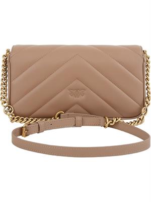 BORSA A SPALLA PINKO TAUPE in DONNA