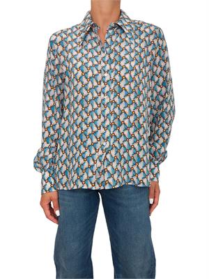 CAMICIA MANICA LUNGA ETRO BLU in DONNA