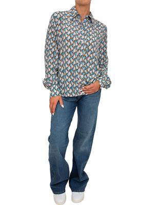 CAMICIA MANICA LUNGA ETRO BLU in DONNA