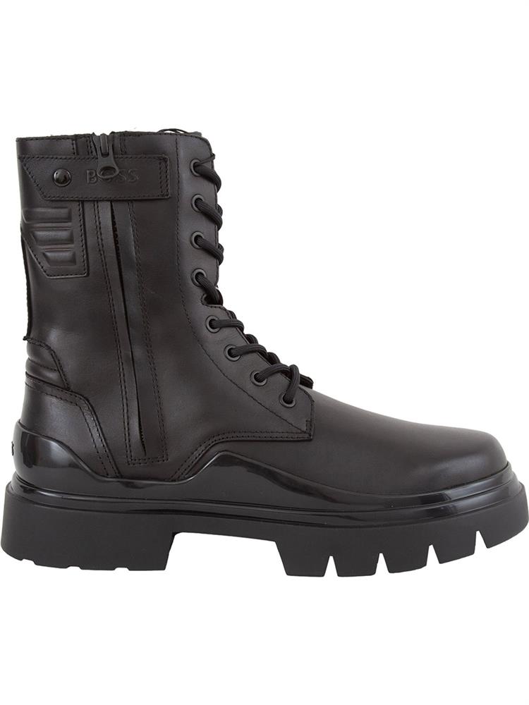 SCARPE STRINGATE BOSS NERO