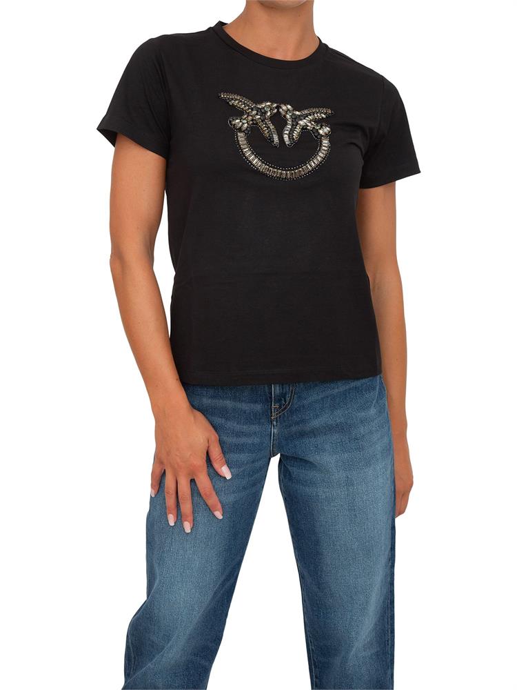 T-SHIRT PINKO NERO