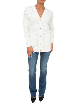 CARDIGAN ELISABETTA FRANCHI AVORIO in DONNA