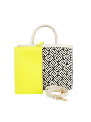 BORSA A SPALLA ELISABETTA FRANCHI AVORIO in DONNA