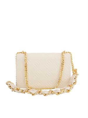 BORSA A SPALLA ELISABETTA FRANCHI AVORIO in DONNA