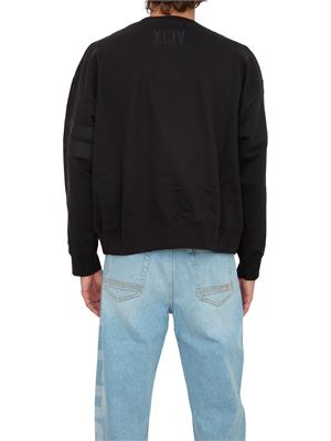 FELPA GCDS NERO in UOMO