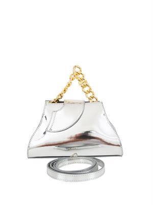 BORSA A SPALLA GCDS ARGENTO in DONNA