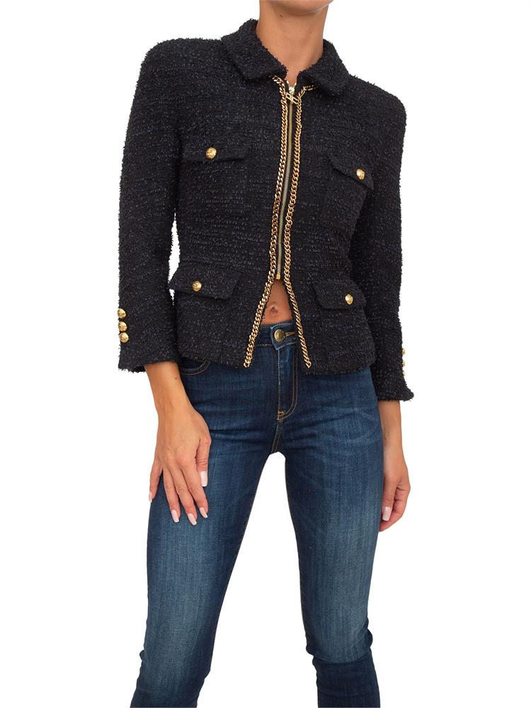 GIACCA MONOPETTO ELISABETTA FRANCHI NERO