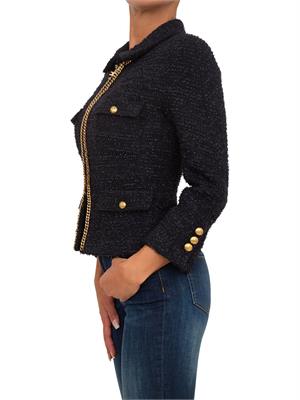 GIACCA MONOPETTO ELISABETTA FRANCHI NERO in DONNA
