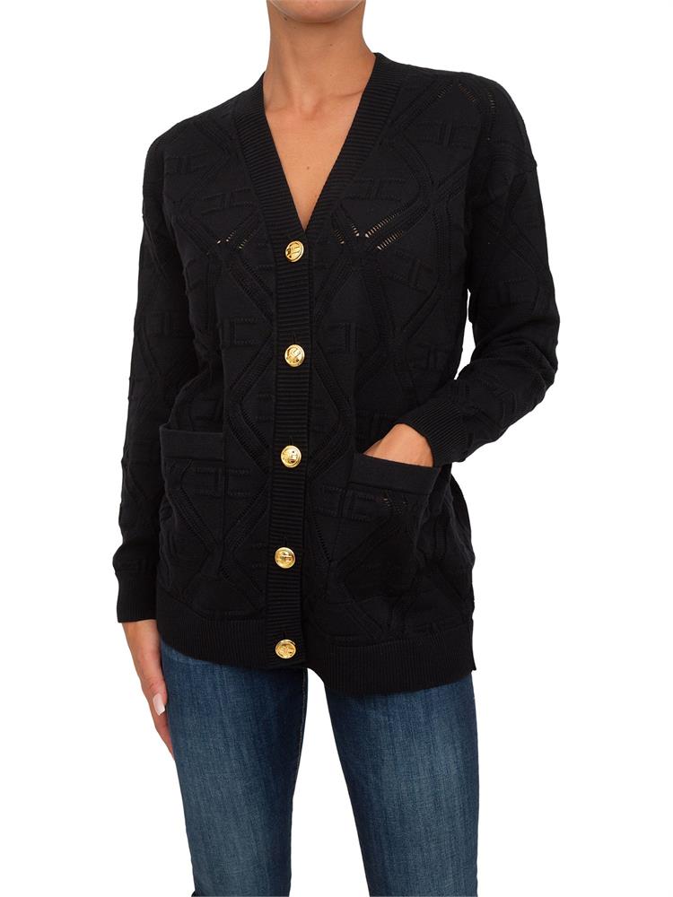 CARDIGAN ELISABETTA FRANCHI NERO