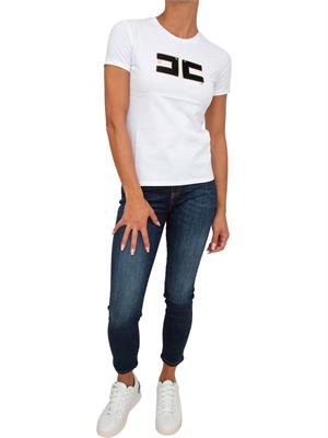 T-SHIRT ELISABETTA FRANCHI BIANCO in DONNA