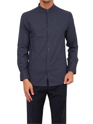 CAMICIA MANICA LUNGA ARMANI EXCHANGE BLU in UOMO