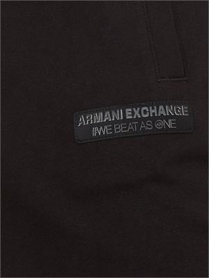 PANTALONE TUTA ARMANI EXCHANGE NERO in UOMO