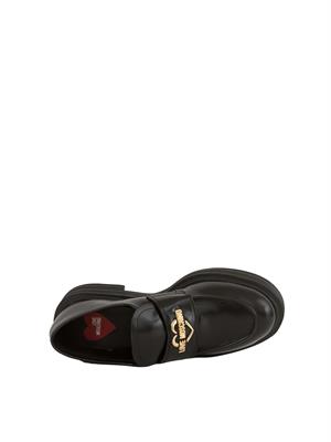 MOCASSINI LOVE MOSCHINO NERO in DONNA