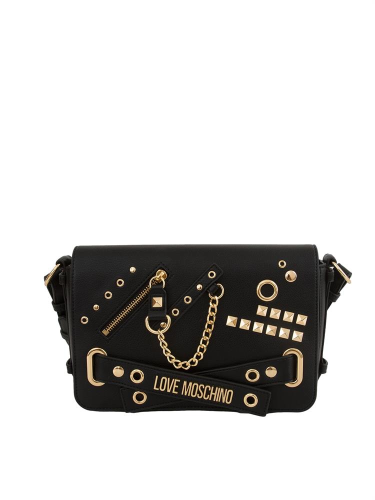 BORSA A SPALLA LOVE MOSCHINO NERO
