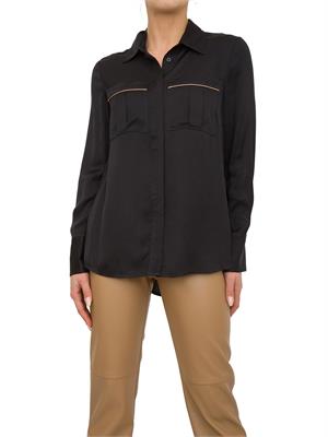 CAMICIA MANICA LUNGA NENETTE NERO in DONNA