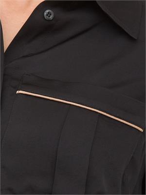 CAMICIA MANICA LUNGA NENETTE NERO in DONNA
