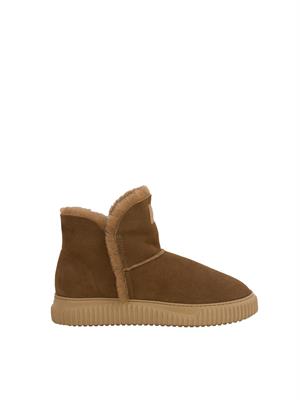SNEAKERS VOILE BLANCHE MARRONE in DONNA