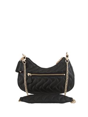 BORSA A SPALLA GUESS JEANS NERO in DONNA