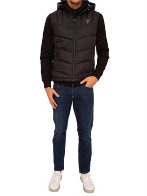 GILET GUESS JEANS NERO in UOMO