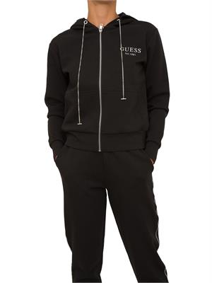 FELPA GUESS JEANS NERO in DONNA