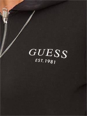 FELPA GUESS JEANS NERO in DONNA