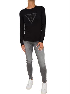 MAGLIA GUESS JEANS NERO in DONNA