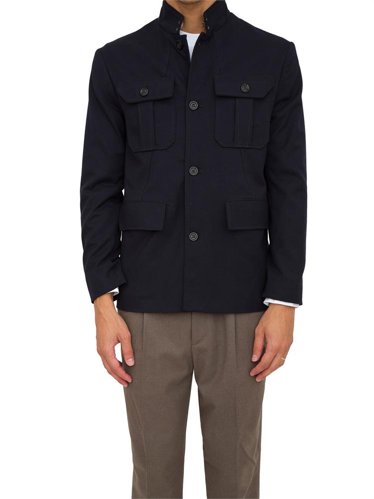 GIACCA CAMICIA PAOLO PECORA BLU